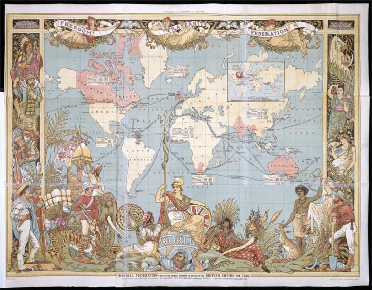 BL image 079201: خريطة الامبراطورية البريطانية من: ملحق ذي جرافيك، ٢٤ يوليو ١٨٨٦
