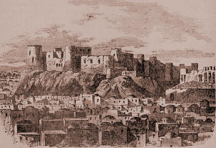 Citadel of Herat, 1885. From: Image from page 269 of &quot;Nouveau dictionnaire encyclopédique universal illustré : répertoire des connaissances humaines&quot; (1885) - PD