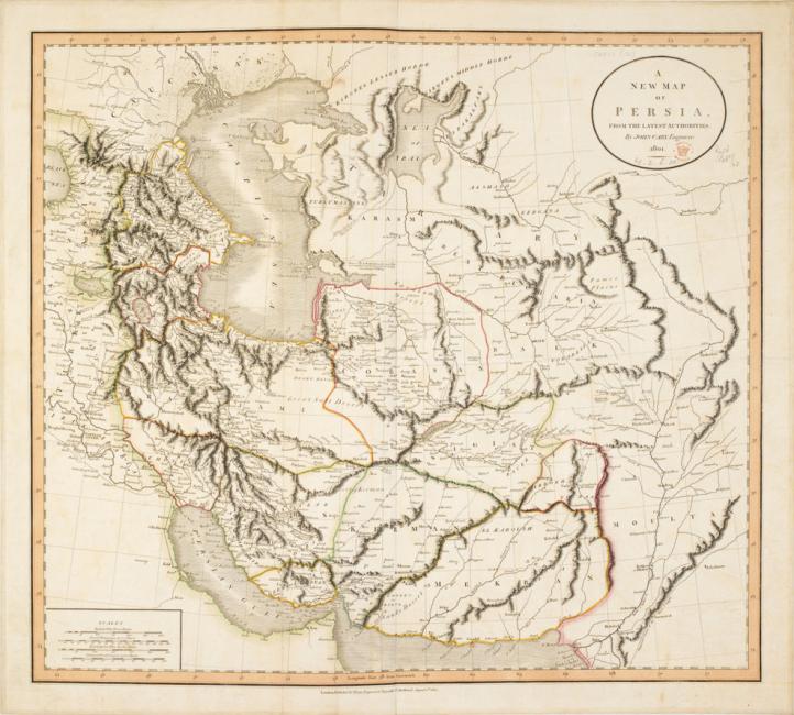 ‘A New Map of Persia’ by John Cary, 1801. BL Images Online