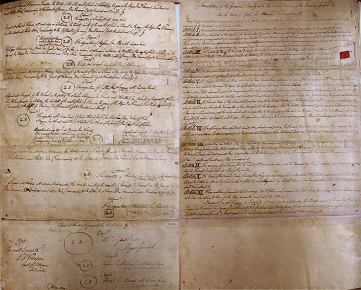 The same terms and signatories as above, in English. Image digitised by BLQFP. TNA FO 93/137/5A. Original item: Public Domain