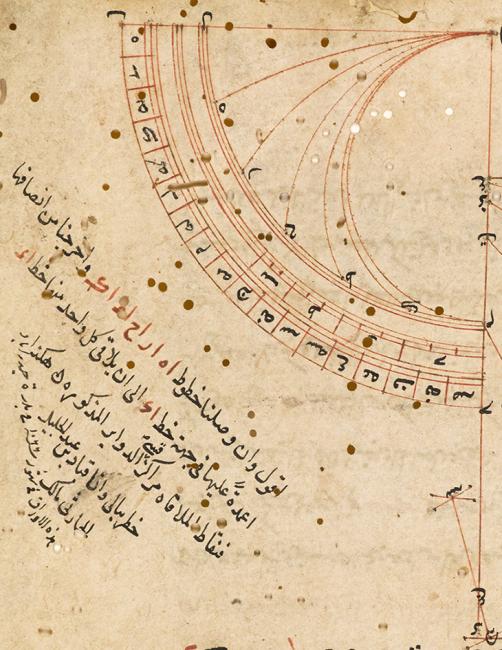 Note dated 1066/1656 by Diyānat Khān recording that he drew the tables and diagrams in this manuscript. IO Islamic 4419, f. 18v