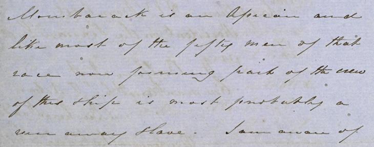 Extract of a letter from Lieutenant Balfour to Captain Arnold Kemball, dated 25 March 1854. IOR/R/15/1/143, f. 347v