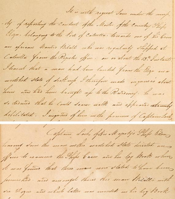 Extracts of letter from William Bruce, Resident, Bushire, to the Honourable Mountstuart Elphinstone, President and Governor in Council, Bombay, 22 April 1820. IOR/R/15/1/22, ff. 42v–44
