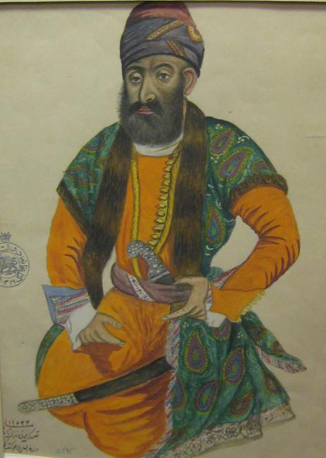 An 18th Century Portrait of Karim Khan Zand (National Museum of Iran).