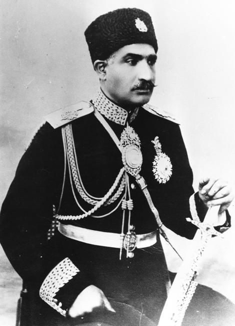 Portrait of Reza Khan during his time as War Minister, 1921-1923. Public domain