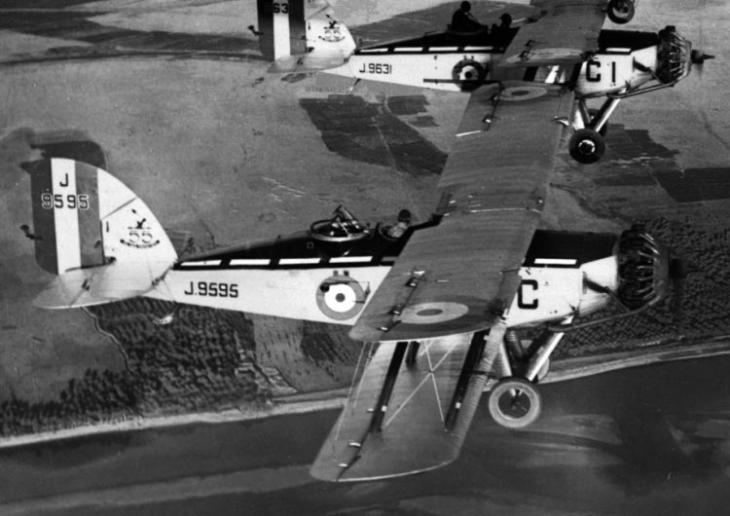 Photograph of two Wapiti planes, 1930s. Public Domain