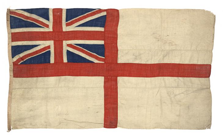 White Ensign. Courtesy of: National Maritime Museum, Greenwich, London (available under CC BY-NC-SA licence).